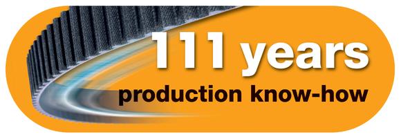 ContiTech looks back on 111 years of production know-how. A seal draws attention to the company’s long years of experience