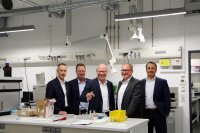 Stefan Aumüller, Sascha Knabe, Dr. Eduard Neufeld, Dr. David Schmedding und Frank Kropp (von links nach rechts)