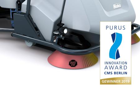 Gewinner des Purus Innovation Award 2019: Dust Stop für staubfreies Kehren.