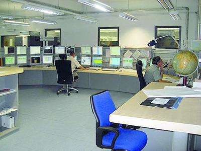 Blick in die Leitstelle des DWD in Offenbach