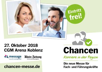 Plakatmotiv der Chancen - Karriere in der Region Koblenz 2018
