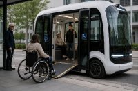 Accessible autonomous mobility starts with a system architecture that enables precise, controllable and reliable vehicle movement for all user groups. Graphik: Arnold NextG/ KI