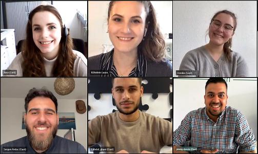 Vier neue PDK-Azubi-Botschafter berichten nun wie ihre beiden Vorgänger bei Instagram & Co. über den Ausbildungsalltag: (v.l., oben) Jana Sommerfeld, Laura Köhnlein und Donika Shatrolli, (v.l., unten) Sergen Arduc, Tarek Abdul-Ghani und Jimmy Dervisi