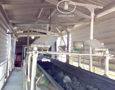 1: Prosilica GC1020C - The Lynxx Optical Particle Analyzer at work over a conveyor belt in a South African mine