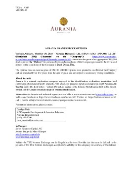 01112024_EN_ARU_Aurania Grants Stock Options 2024.10.30.pdf