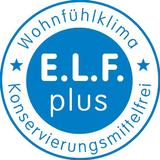 Das aktuelle E.L.F. plus Logo. Foto: Caparol Farben Lacke Bautenschutz