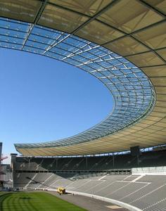 The Olympic Stadium in Berlin with its modern lightweight membrane roof