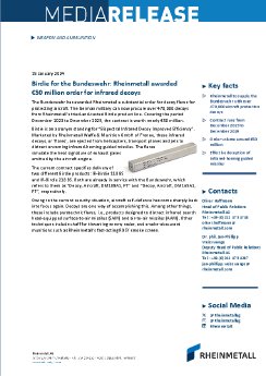 2024-01-15  Rheinmetall wins order - infrared decoys for Bundeswehr.pdf