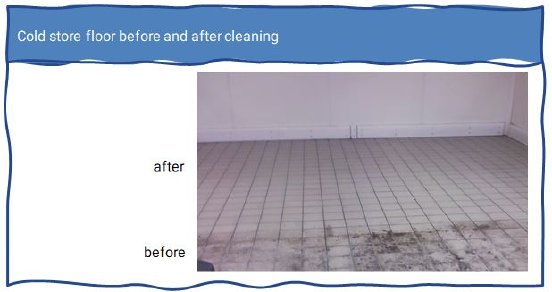 Cold store floor before and after cleaning.JPG