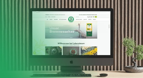 Lebensbaum - aus zwei wird eins. Monday Consulting verheiratet die Corporate Website und den Onlineshop auf Headless-Basis.
