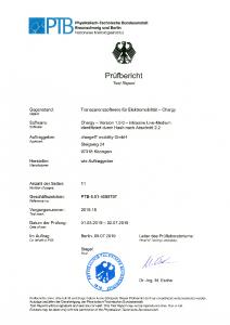 Prüfbericht der PTB zur Transparenzsoftware