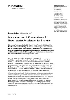 2017_11_16_Innovation durch Kooperation_B. Braun startet Accelerator-Programm für Startups .pdf