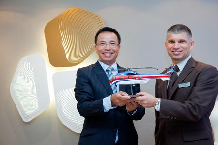 Vietnam's Southern Vietnam Helicopter Corporation acquires its fourth Eurocopter EC225 helicopter for offshore oil and gas operations (copyright: EADS Belge)