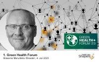 Frank Roth, Experte für Nachhaltigkeit in der Gesundheitswirtschaft, blickt bei seinem Workshop im Rahmen des Green Health Forum 2023 über den Tellerrand auf Best Practise in anderen Industrien