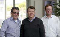 Petri Haverinen, MTV Oy (centre), together with Bernd Götzelmann and Christian Schneider of arvato Systems