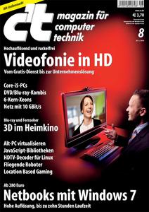 Das Titelbild der aktuellen c't-Ausgabe 8/2010