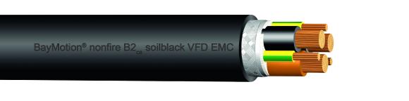 Motoranschlussleitung BayMotion® nonfire B2ca soilblack VFD EMC