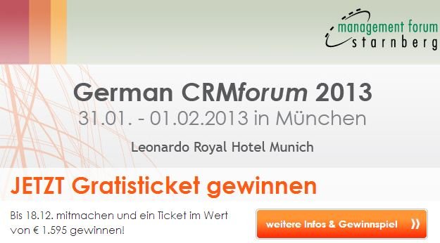German CRM Forum Gewinnspiel Promotion 2013.JPG