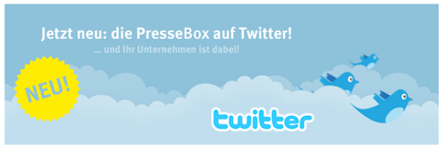 NEU PresseBox mit Twitter
