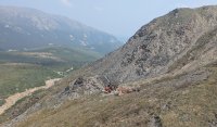Bohrung von Silver47 auf dem Red Mountain-Silberprojekt in Alaska