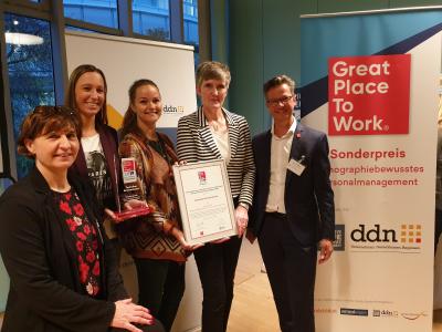 Martina Schmeik (ddn), Christina Brandis (TK), Lena Gaedicke (TK), Karen Walkenhorst (TK), Andreas Schubert (GPTW)