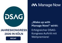 MANAGE NOW auf dem DSAG-Jahreskongress 2026 - Ein Rückblick