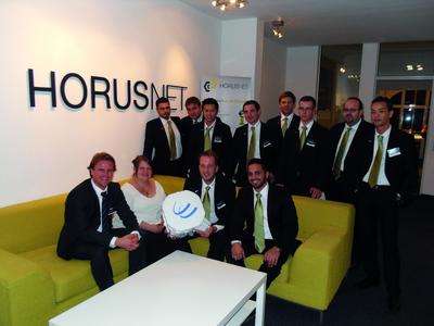 SCALCOM präsentiert die Flexport 80 von BridgeWave beim Systemintegrator Horus-Net. Quelle: Horus-Net GmbH & Co. KG