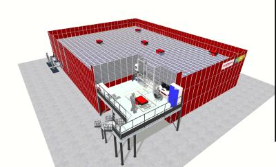 3D-Visualisierungen der fertigen AutoStore Anlagen der Phönix GmbH