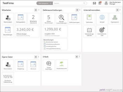 Neue Web-Oberfläche perbit