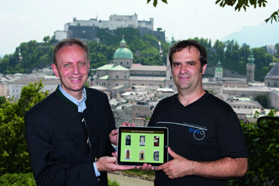 Neue Technologien nutzen zum Erhalt historischen Weltkulturerbes der Stadt Salzburg: (v.l.n.r.) Univ.-Doz. Dr. Siegfried Reich (Salzburg Research) und Dr. Thomas Strasser (silbergrau Consulting & Software GmbH)