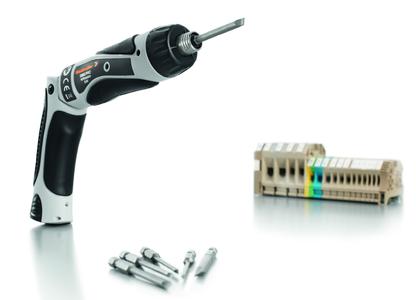Weidmüller DMS Pro cordless screwdriver: Battery screwdriver with automatic torque limitation and high repeat accuracy for each screw connection