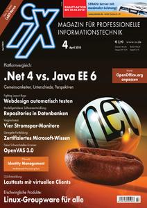 Das Titelbild der aktuellen iX-Ausgabe 4/2010