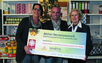 Herzenswunsch Weihnachtsaktion Schätzl Tafel