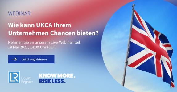 In unserem Webinar möchten wir Ihnen die UKCA vorstellen und möglichst viele Ihrer Fragen beantworten. Am Ende des Webinars sollten Sie eine Vorstellung davon haben, welche Chancen sich für Ihr Unternehmen mit einer UKCA-Kennzeichnung bieten.