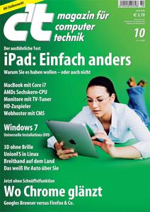 Das Titelbild der aktuellen c't-Ausgabe 10/2010