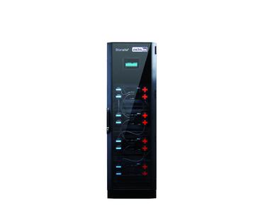 Neu auf der Intersolar 2014: StoraXe® Batteriespeicher SRS2025 mit einer Speicherkapazität von 25 kWh für die Bereiche Home & Small Business