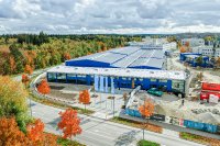 TUM Bildungscampus bestehend aus Hallenbau und Containeranbauten