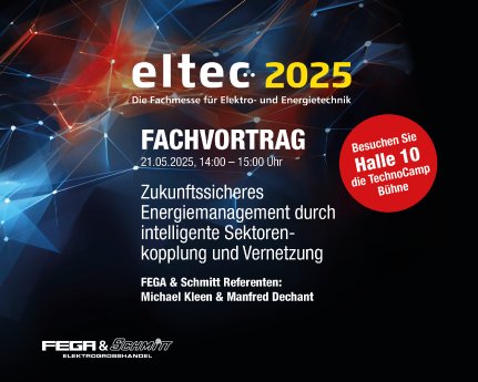 Spezialisten von FEGA & Schmitt halten Fachvortrag zu Energiemanagement auf der eltec 2025_©FEGA.jpg