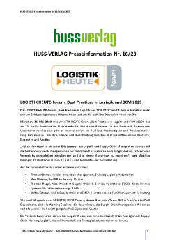 Presseinformation_16_HUSS_VERLAG_LOGISTIK HEUTE-Forum Best Practices in Logistik und SCM 2023.pdf
