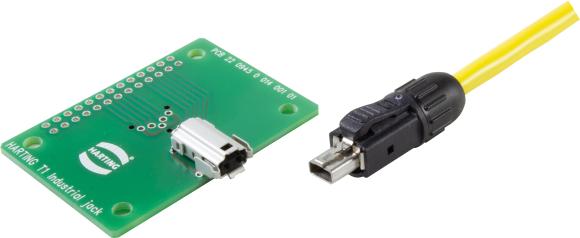 Gewichtsersparnis auf standardisierter Grundlage – HARTING T1 Industrial für die robuste Single Twisted Pair Verkabelung im Zug