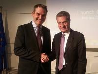BITMi Präsident Dr. Oliver Grün mit EU Kommissar Günther Oettinger