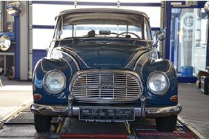 Sorgt für die richtige Stimmung auf dem TÜV SÜD-Stand: der DKW 1000S