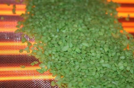 "The drying of decorative coating on stones is tested in the in-house Application Centre at Heraeus Noblelight. Copyright Heraeus Noblelight 2011"