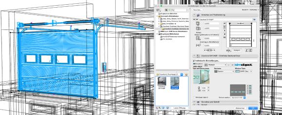 Sektionaltor als BIM Objekt bei ASSA ABLOY Entrance Systems