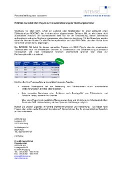 140313 Pressemitteilung INTENSE AG IDEX Plug-In zur Teilautomatisierung der Rechnungskorrek.pdf