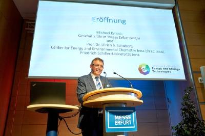 Michael Kynast, Geschäftsführer der Messe Erfurt GmbH bei der Eröffnung der EAST 2019 / Foto: Messe Erfurt GmbH