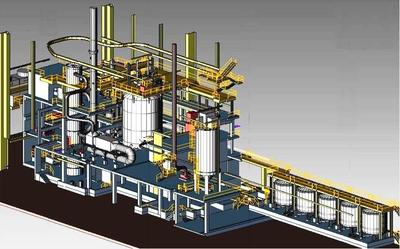 The new method of acid recovery delivers several advantages: lower pollution, consistent quality in the pickling process, reduced lime consumption and moreover less transportation of acid and sludge. Photo: ThyssenKrupp Stainless