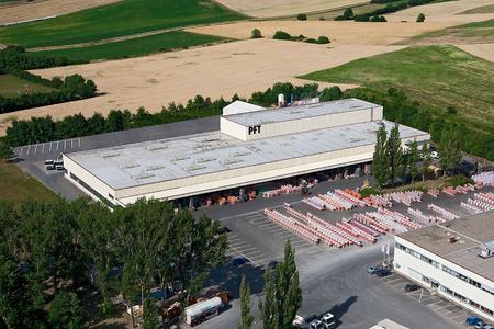 Werksgelände von Knauf in Iphofen