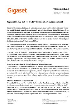 Pressemeldung - HTV-Life® Prüfzeichen für Gigaset SL450 v3.pdf