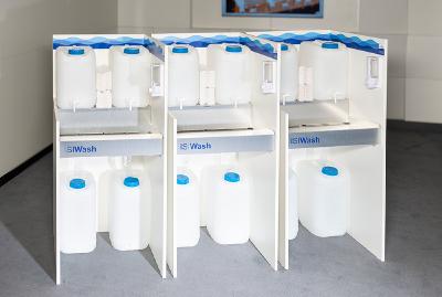 ISIWash Hygienestation, Handwaschbecken für Schulen, Klassenräume und andere private und öffentliche Einrichtungen